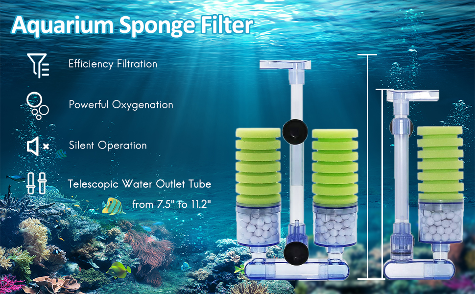 Sponge Filter Aquarium foam filter