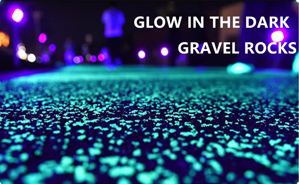 glow in the dark gravel for fish tank rocks garden 