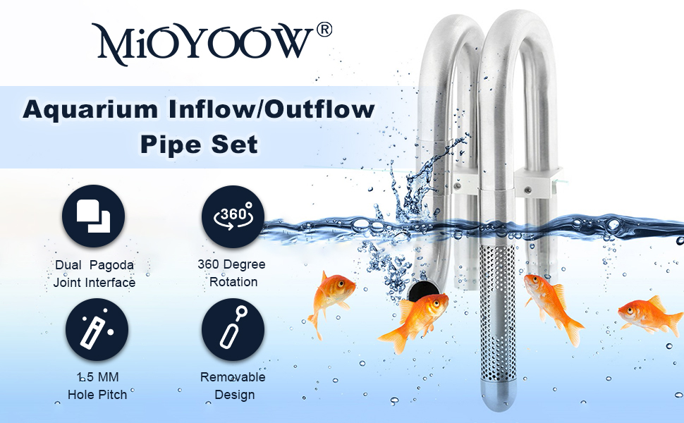  Aquarium Inflow Outflow Pipe